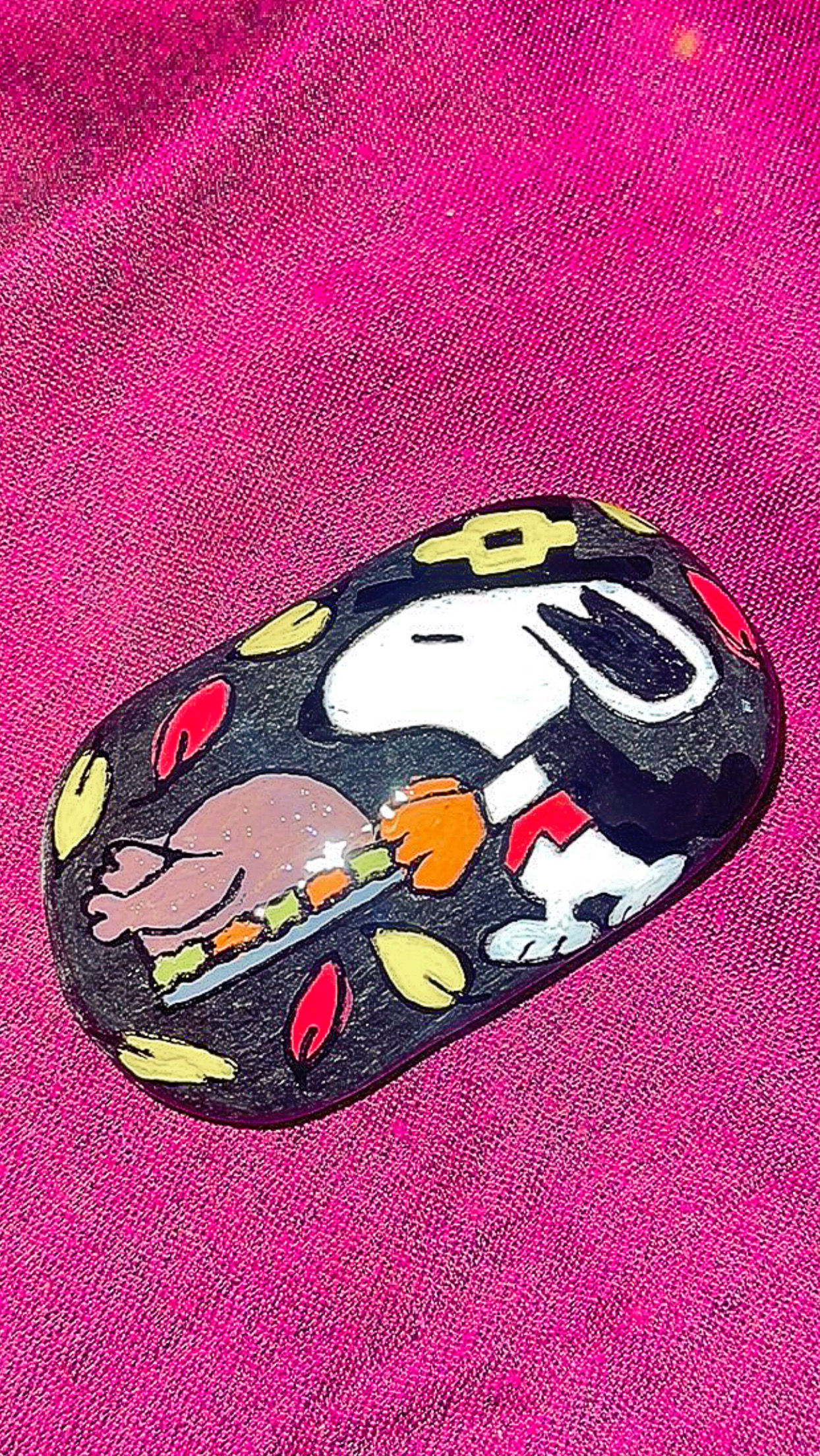 Snoopy Thanksgiving rock