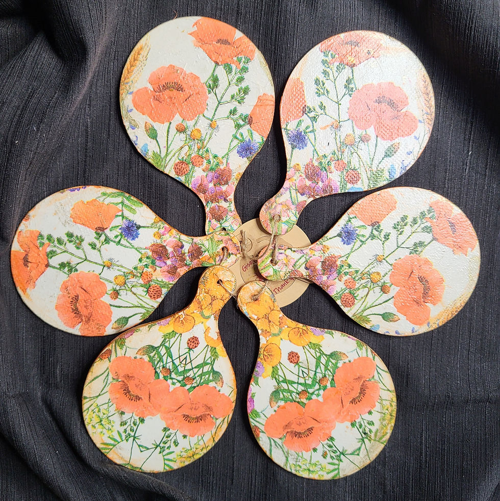 Thumbnail: Napkins embelished Coasters