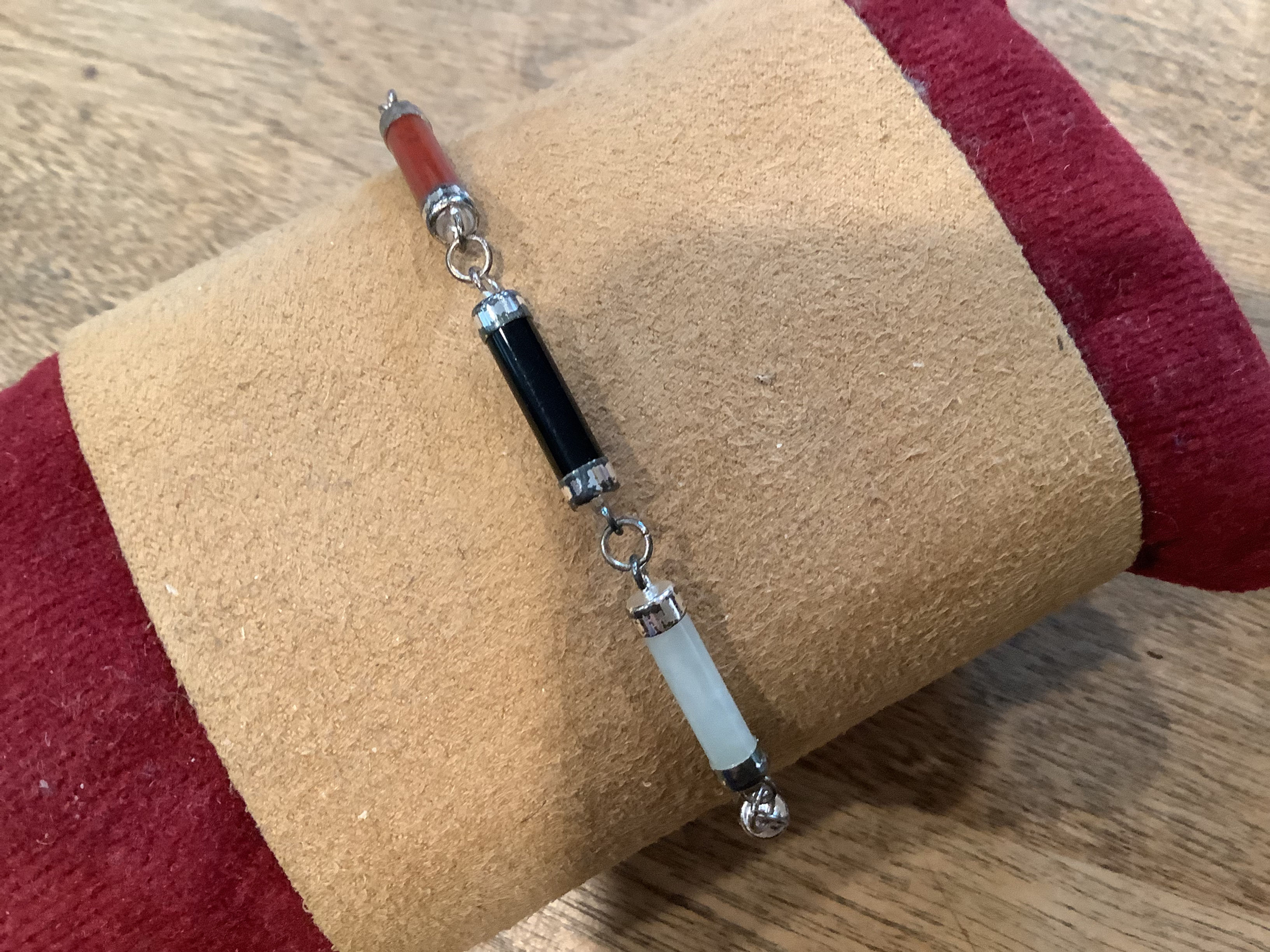 .925 & Glass Bracelet