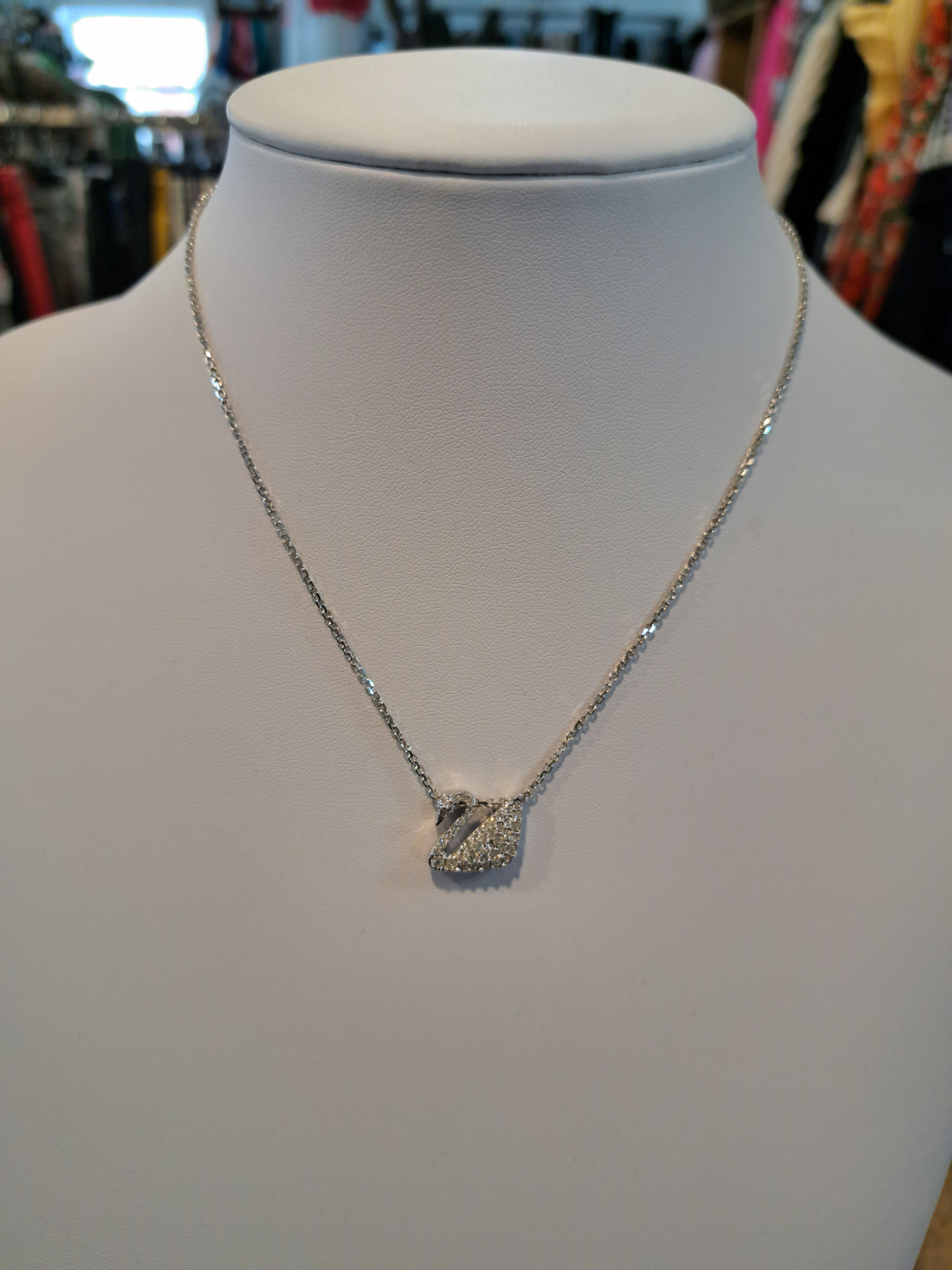 Swarovski Swan Necklace 