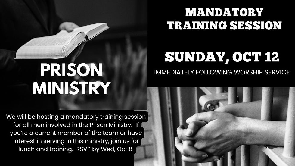 Prison Ministry Training Session