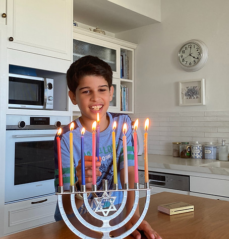 Hanukkah kids candles