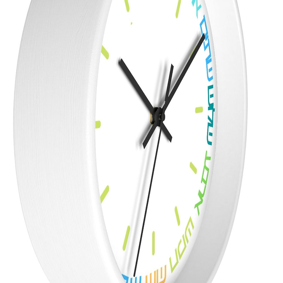Thumbnail: Alef Bet  Wall Clock