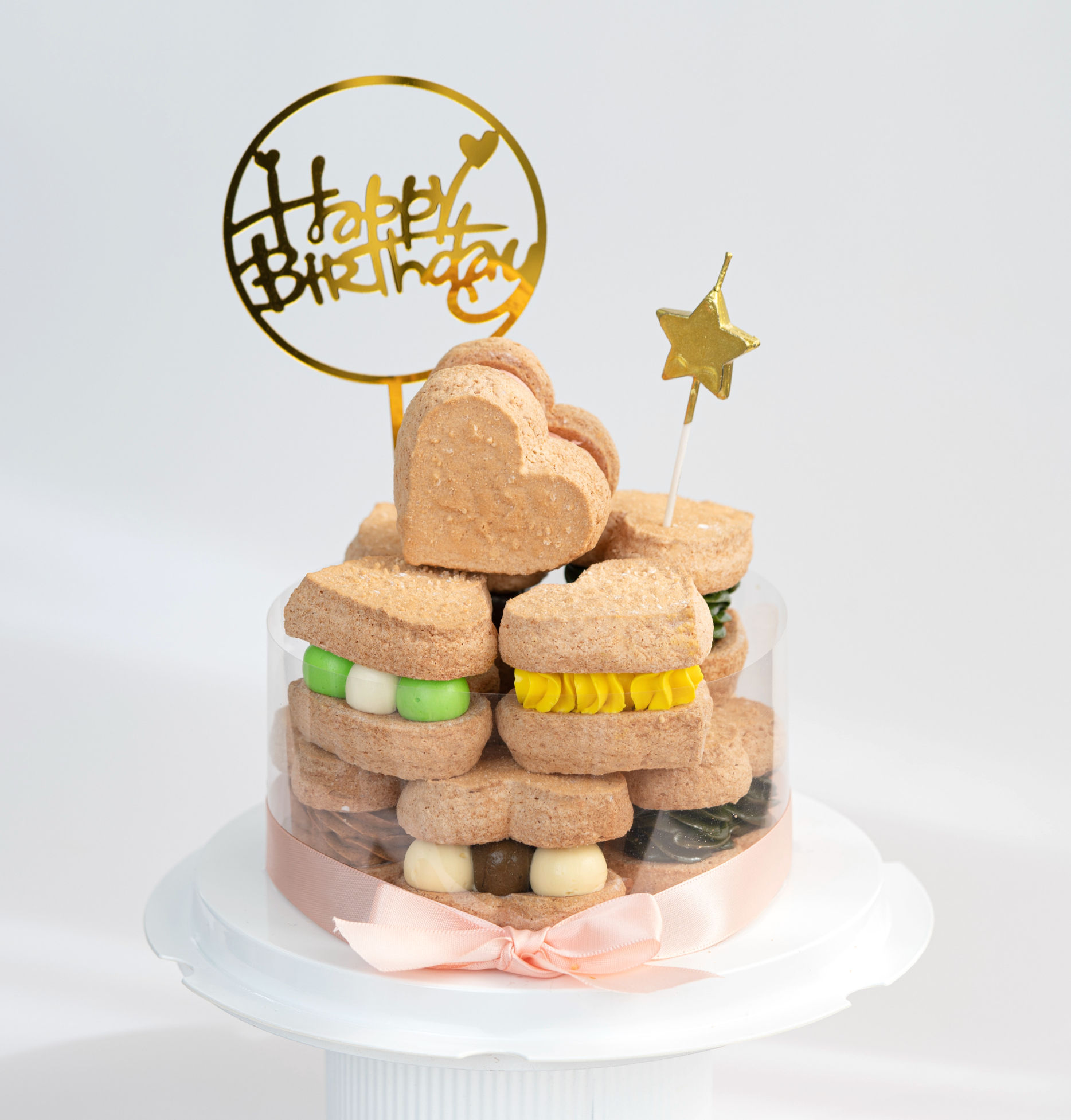 愛心達克瓦茲組合蛋糕 (10件) (自取享9折)