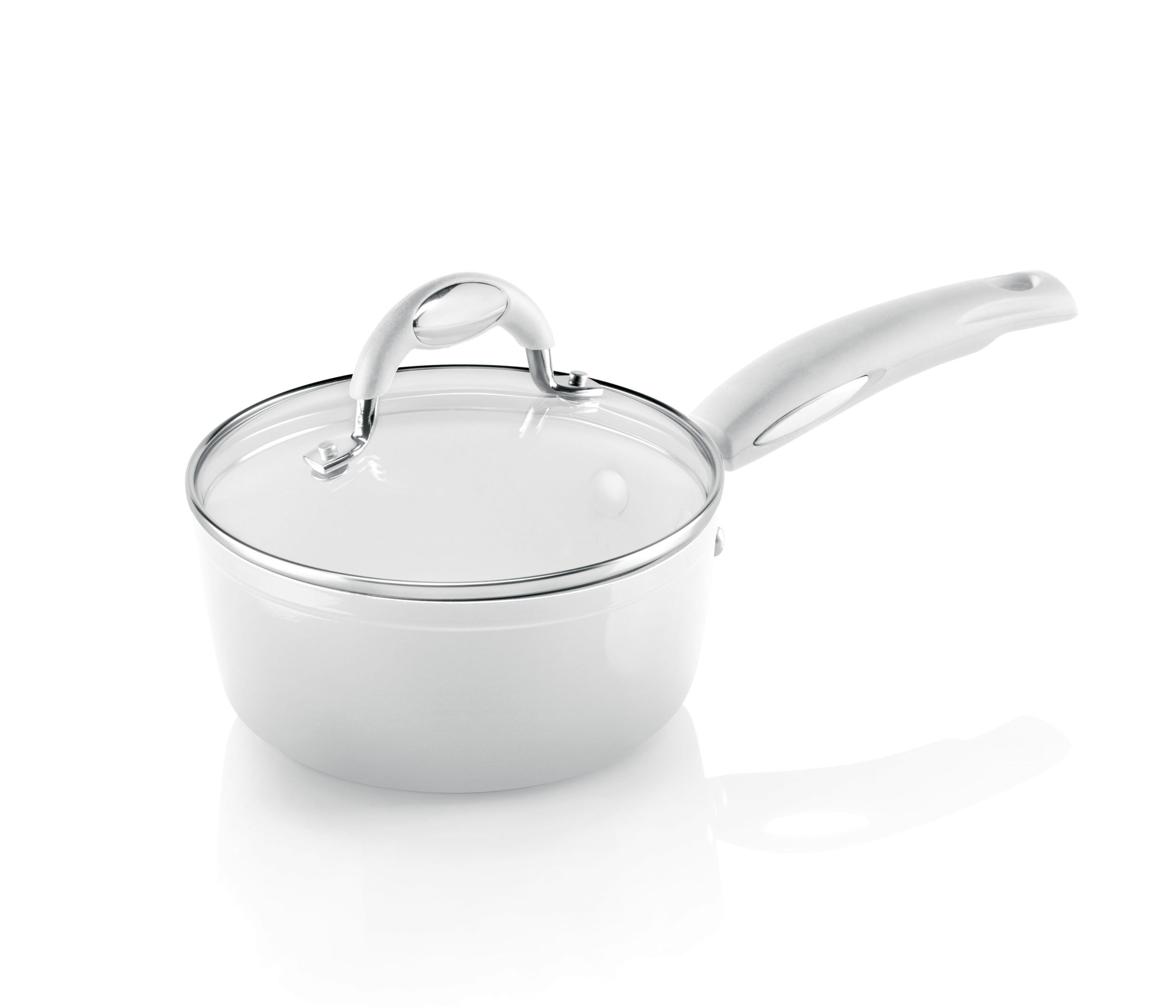 95051 Panela com tampa 18cm cerâmica white