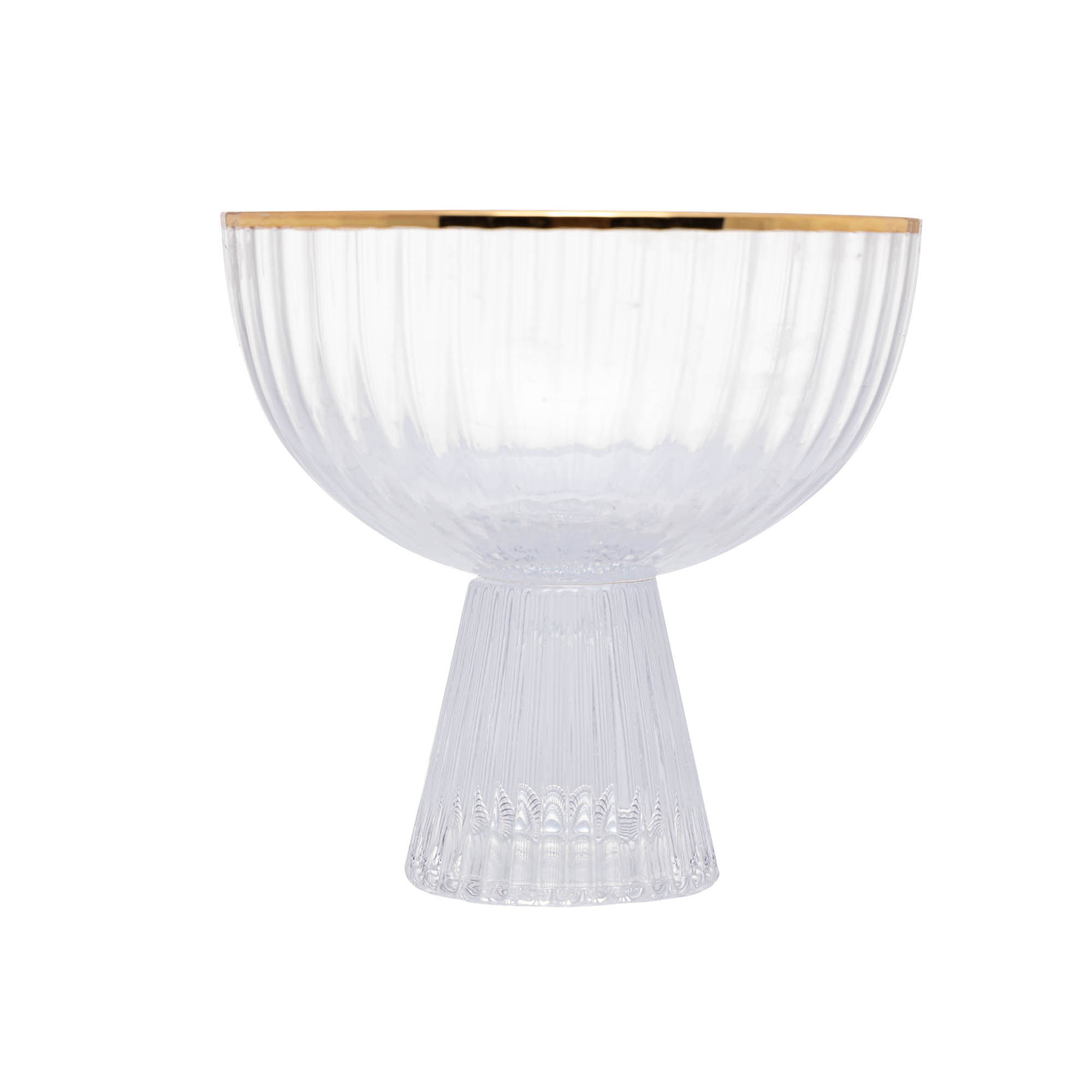 154318 Jg 06 Taças Sobremesa Fio de Ouro Lines