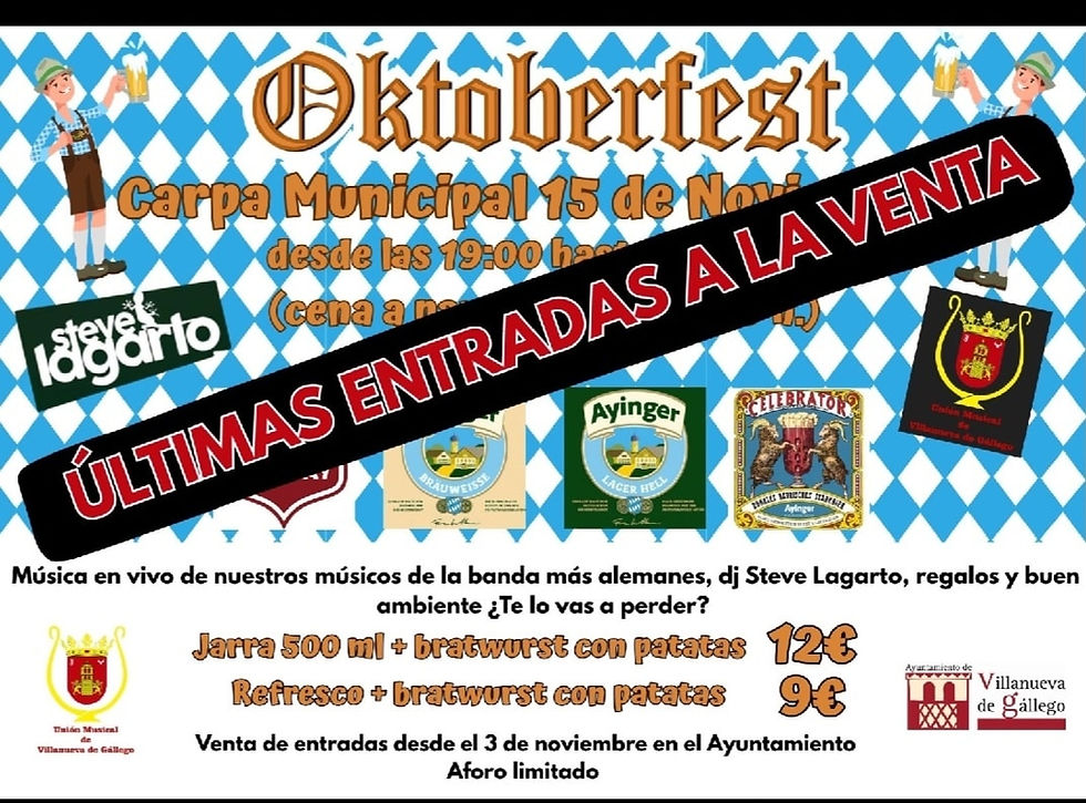 OKTOBERFEST EN VILLANUEVA DE GÁLLEGO