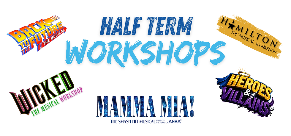 Half term workshops! Musical theatre workshops for children and teenagers