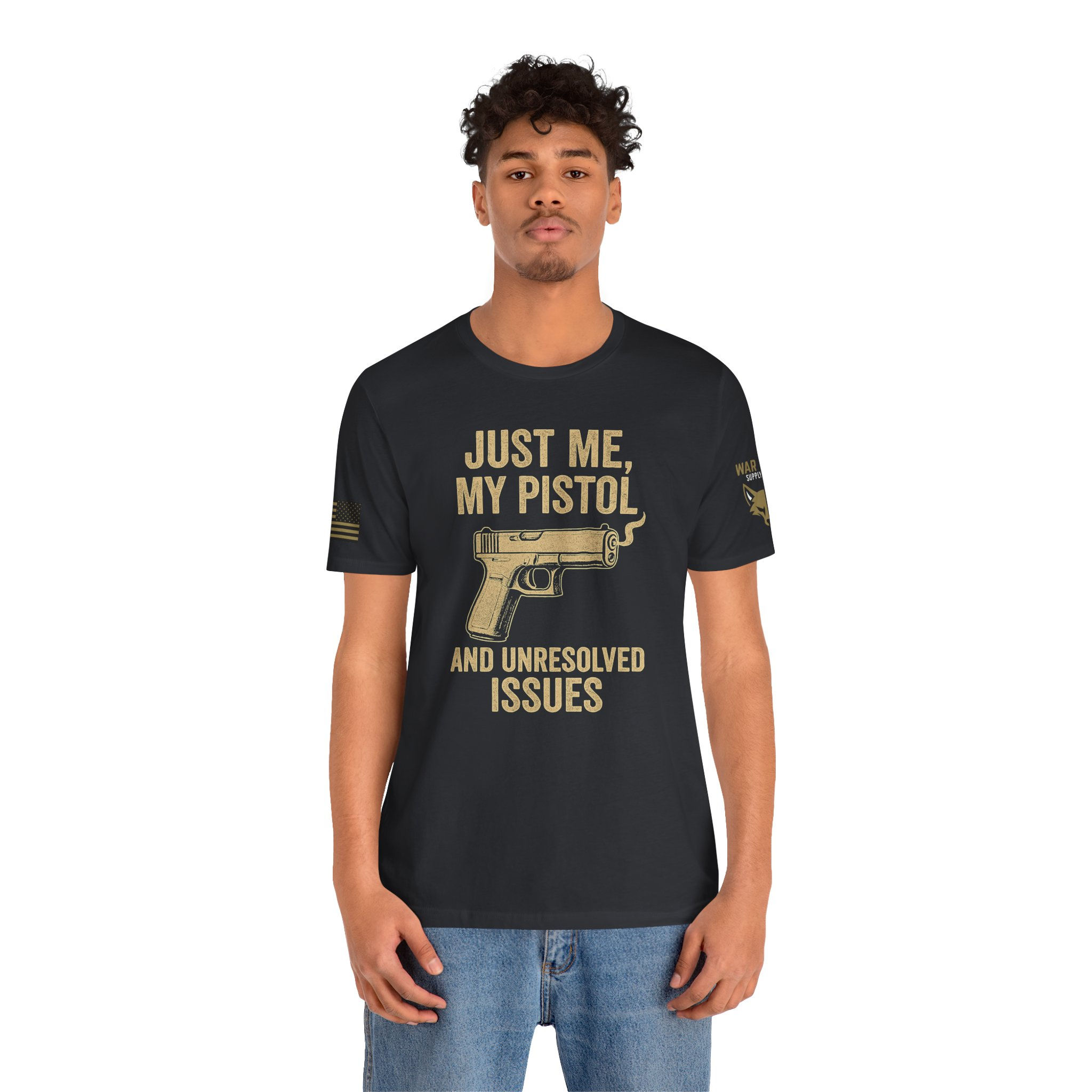 Just Me, My Pistol and Unresolved Issues Short Sleeve Tee