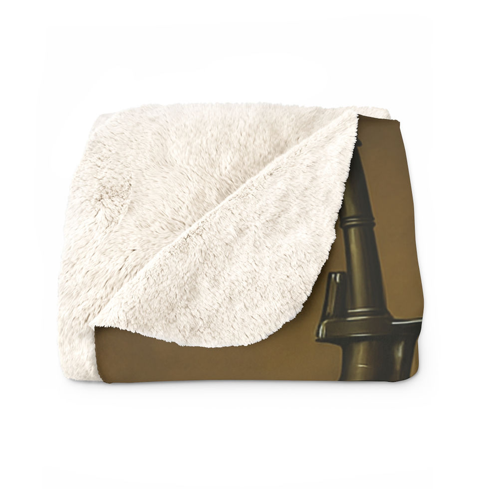 Thumbnail: Geroge Washington Rifle Sherpa Fleece Blanket