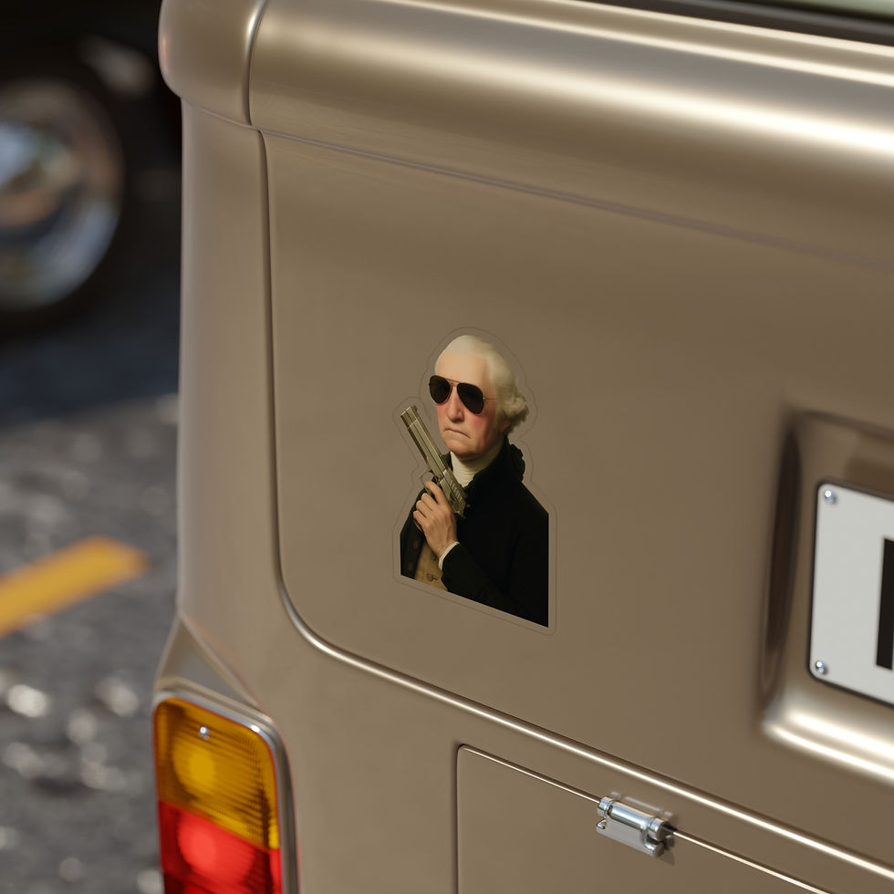 Thumbnail: Cool 2A George Washington Die-Cut Outdoor Sticker