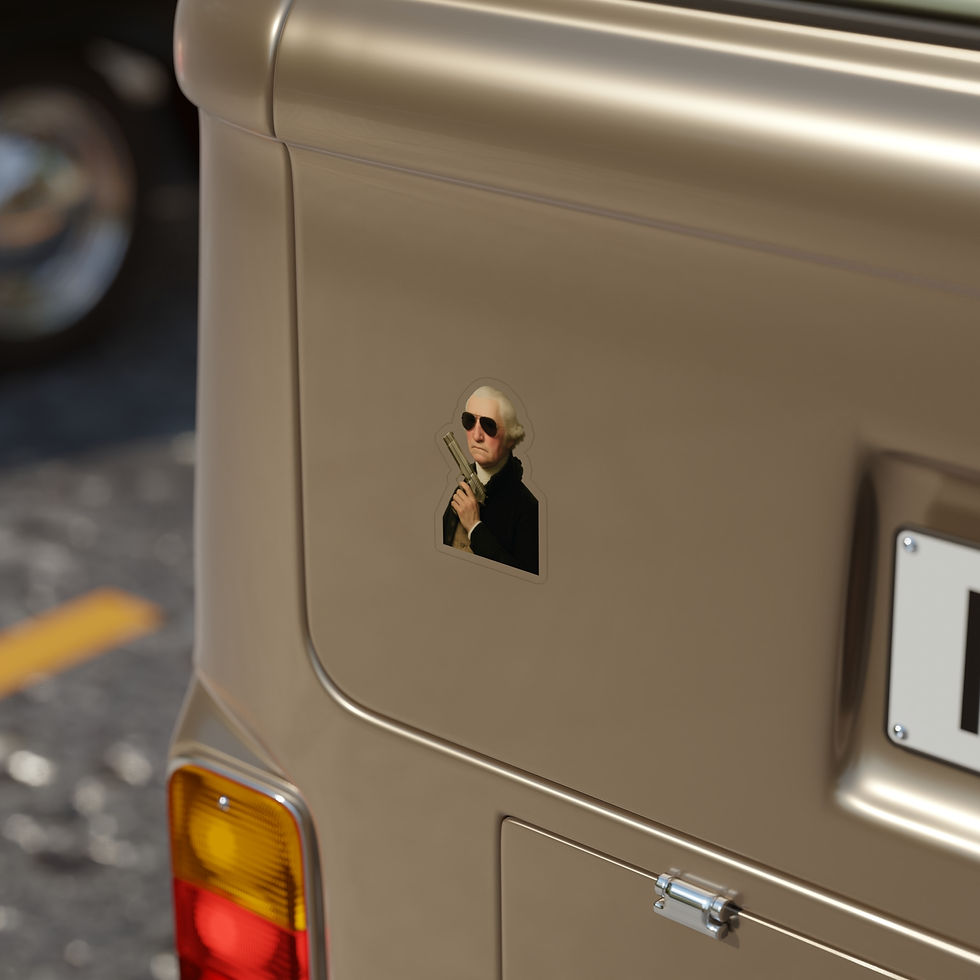 Thumbnail: Cool 2A George Washington Die-Cut Outdoor Sticker