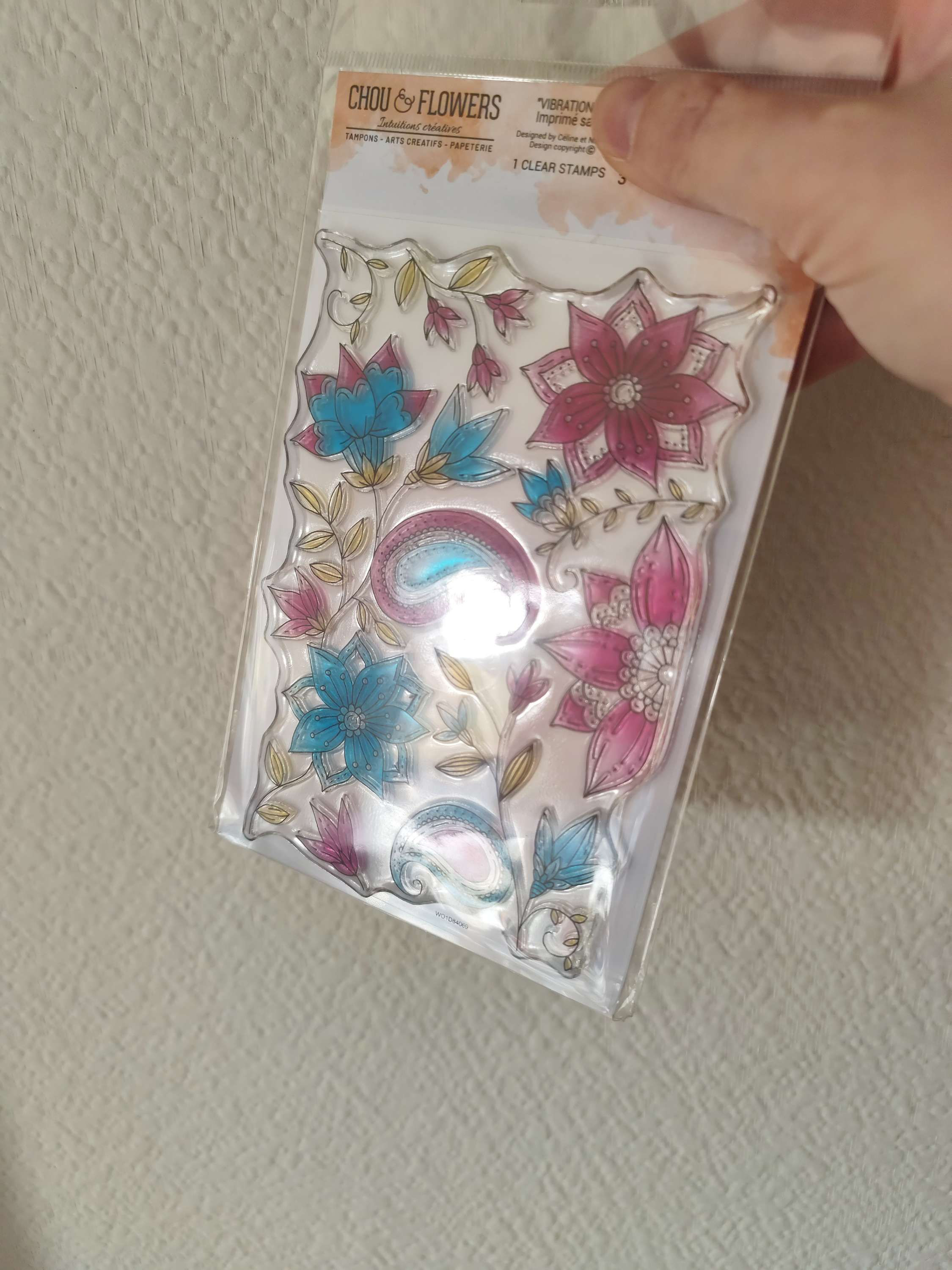 Chou&flower tampon "vibrations" imprimé sari