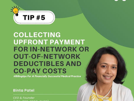 #BillingTips 5: Collect upfront payment for deductibles and co-payments