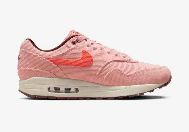 Nike Air Max 1 Coral Stardust Corduroy sneaker