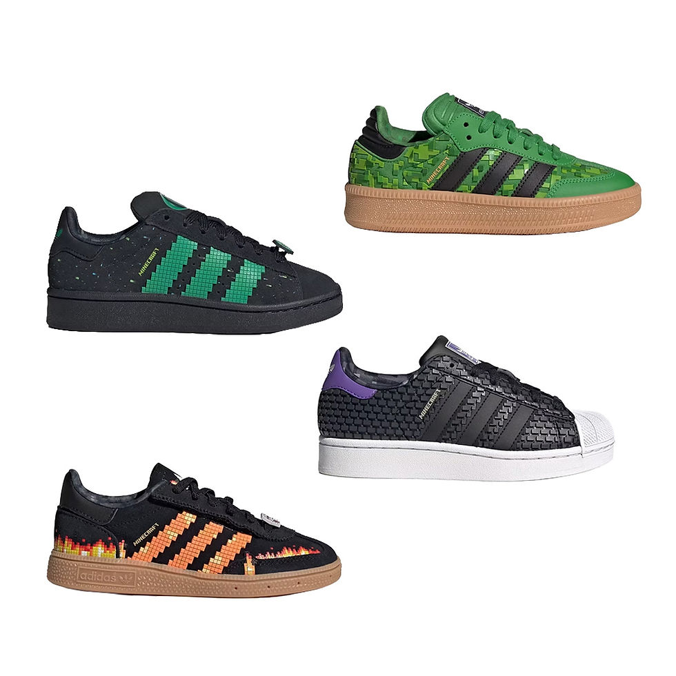 minecraft themed kid sneakers