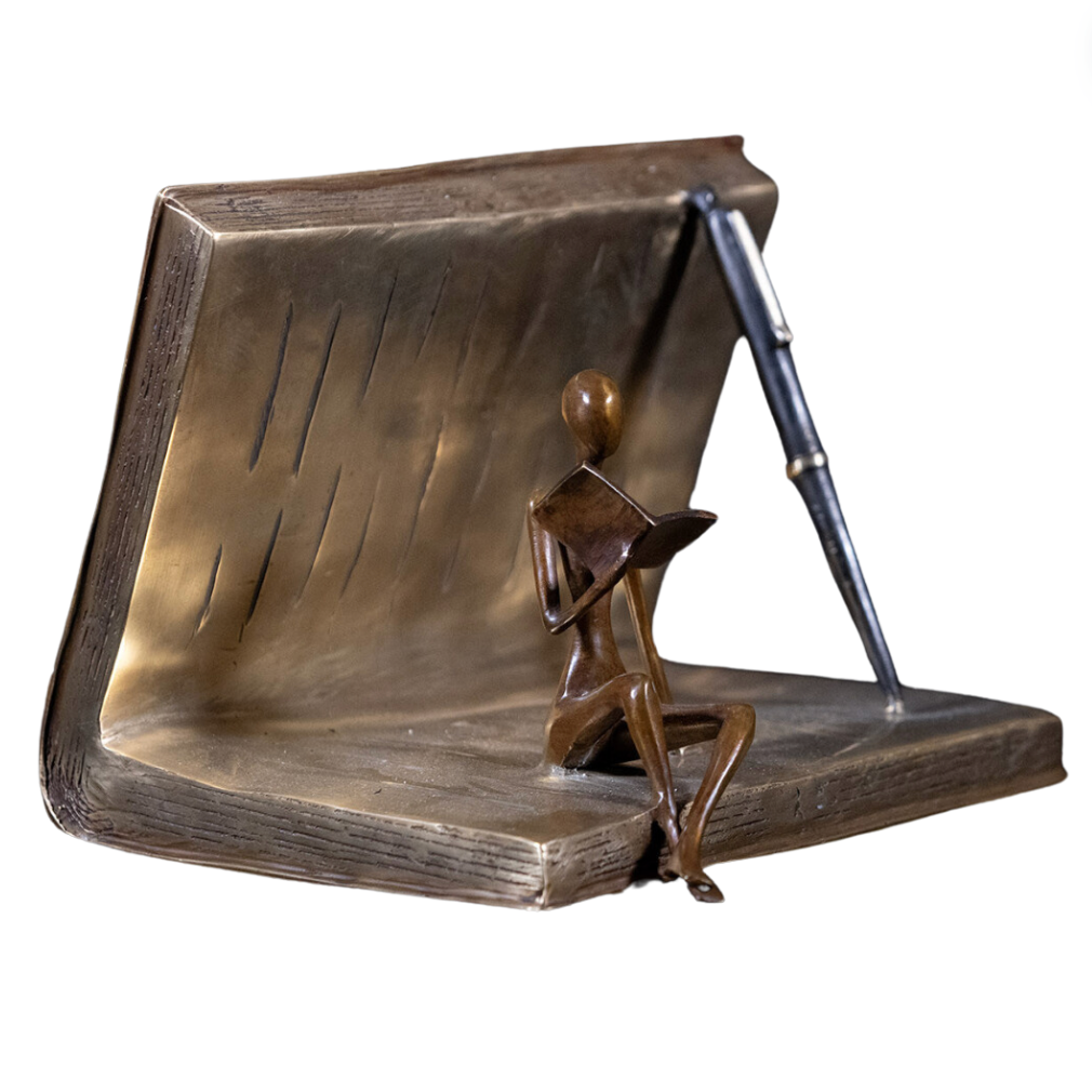 Lectrice dans livre ELLE