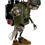 Miniature : Robot lampe sur socle en bois