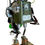 Miniature : Robot lampe sur socle en bois
