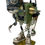 Miniature : Robot lampe sur socle en bois