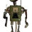 Miniature : Robot lampe sur socle en bois