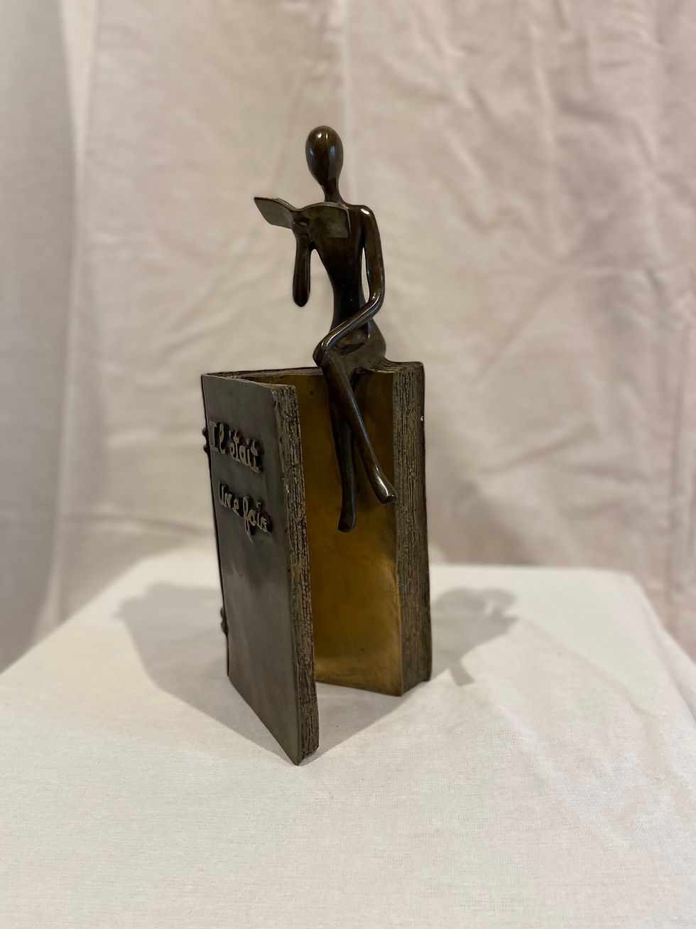 Lectrice sur bord de livre