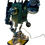 Miniature : Robot lampe sur socle en bois