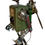 Miniature : Robot lampe sur socle en bois