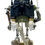Miniature : Robot lampe sur socle en bois