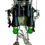 Miniature : Robot lampe sur socle en bois