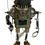 Miniature : Robot lampe sur socle en bois