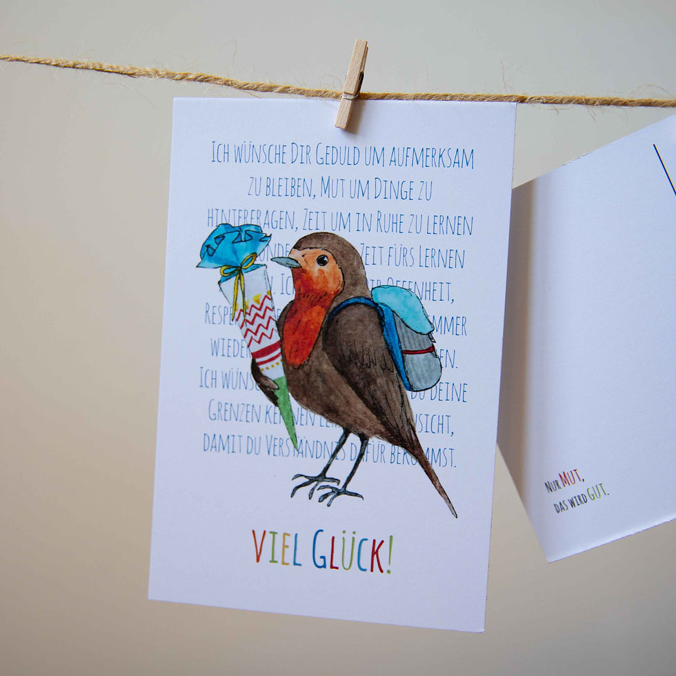 Miniaturbild: Schulstart | A6 Postkarte