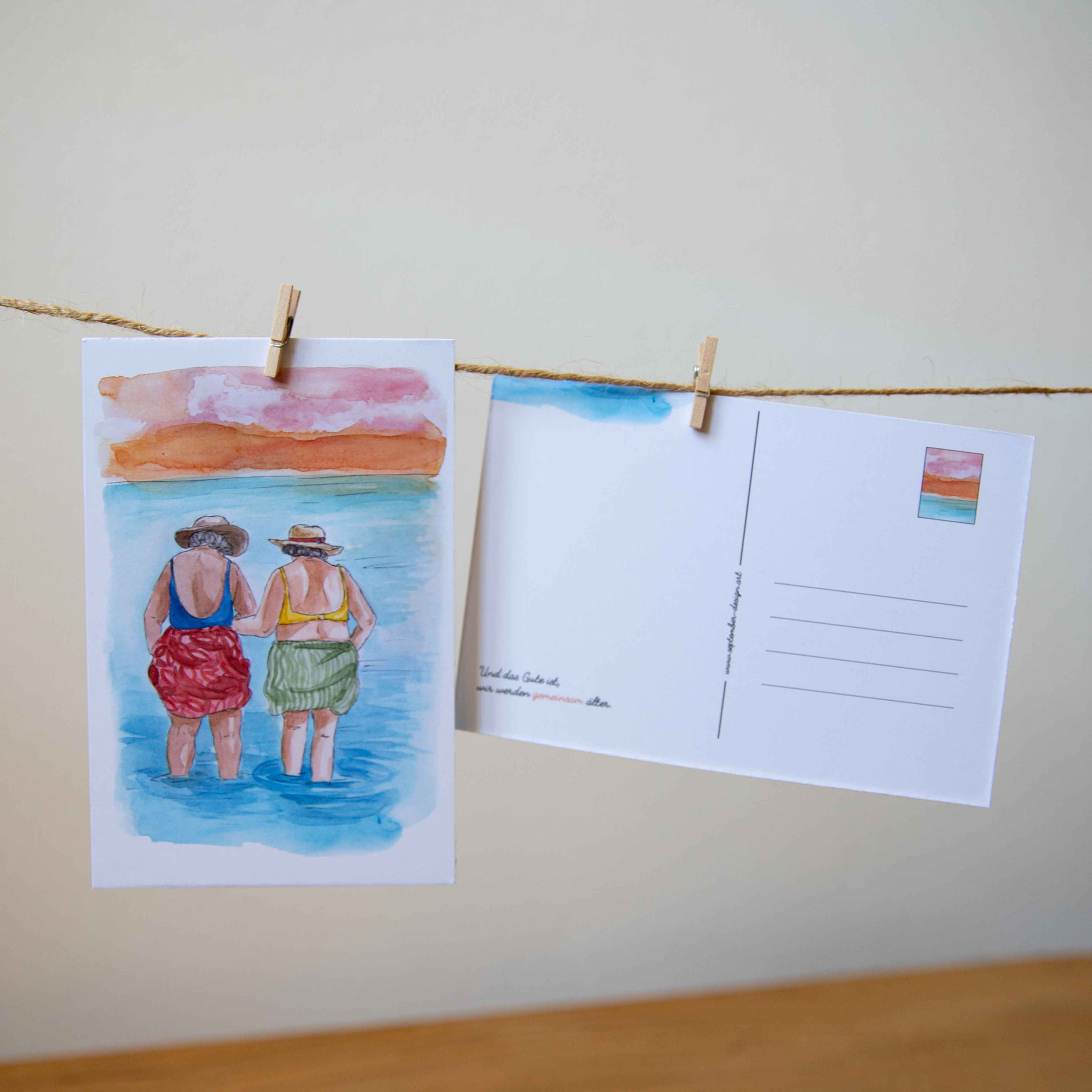 Beach Girls | A6 Postkarte