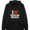 Thumbnail: FrontBlack I Heart House Music Hoodie Front