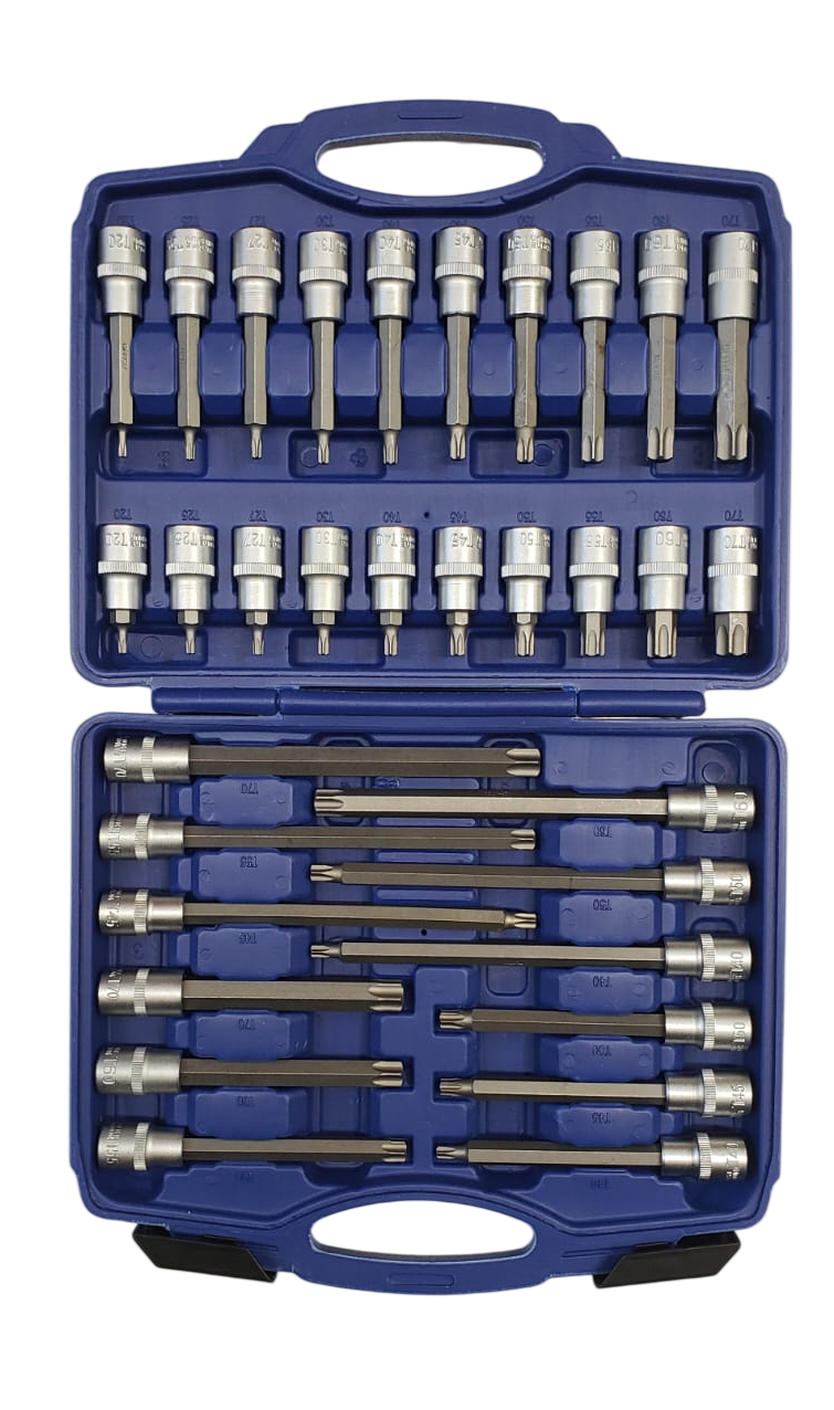 JEU DE 32 DOUILLES TORX 1/2"