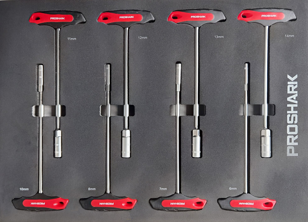 Miniature : SERVANTE PROSHARK 8 TIROIRS DONT 7 ÉQUIPÉS - Rouge