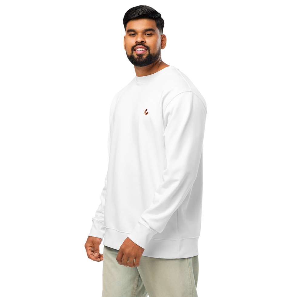 Thumbnail: Men's Organic Cotton Sweatshirt White