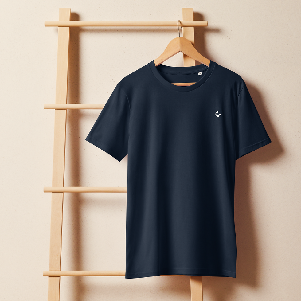 Thumbnail: Men's Organic Cotton Mid-Weight T-Shirt Navy