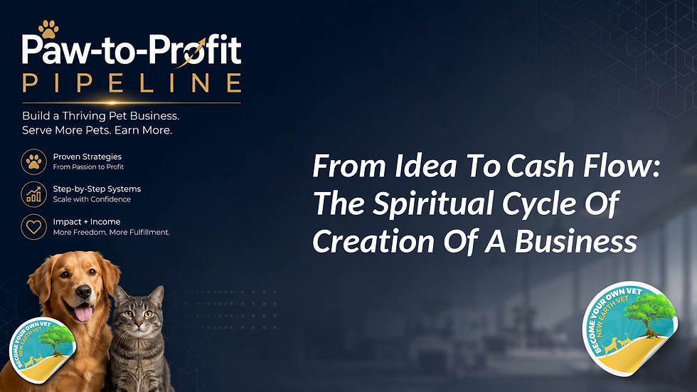 From Idea To Cash Flow: The Spiritual Cycle Of Creation Of A Business