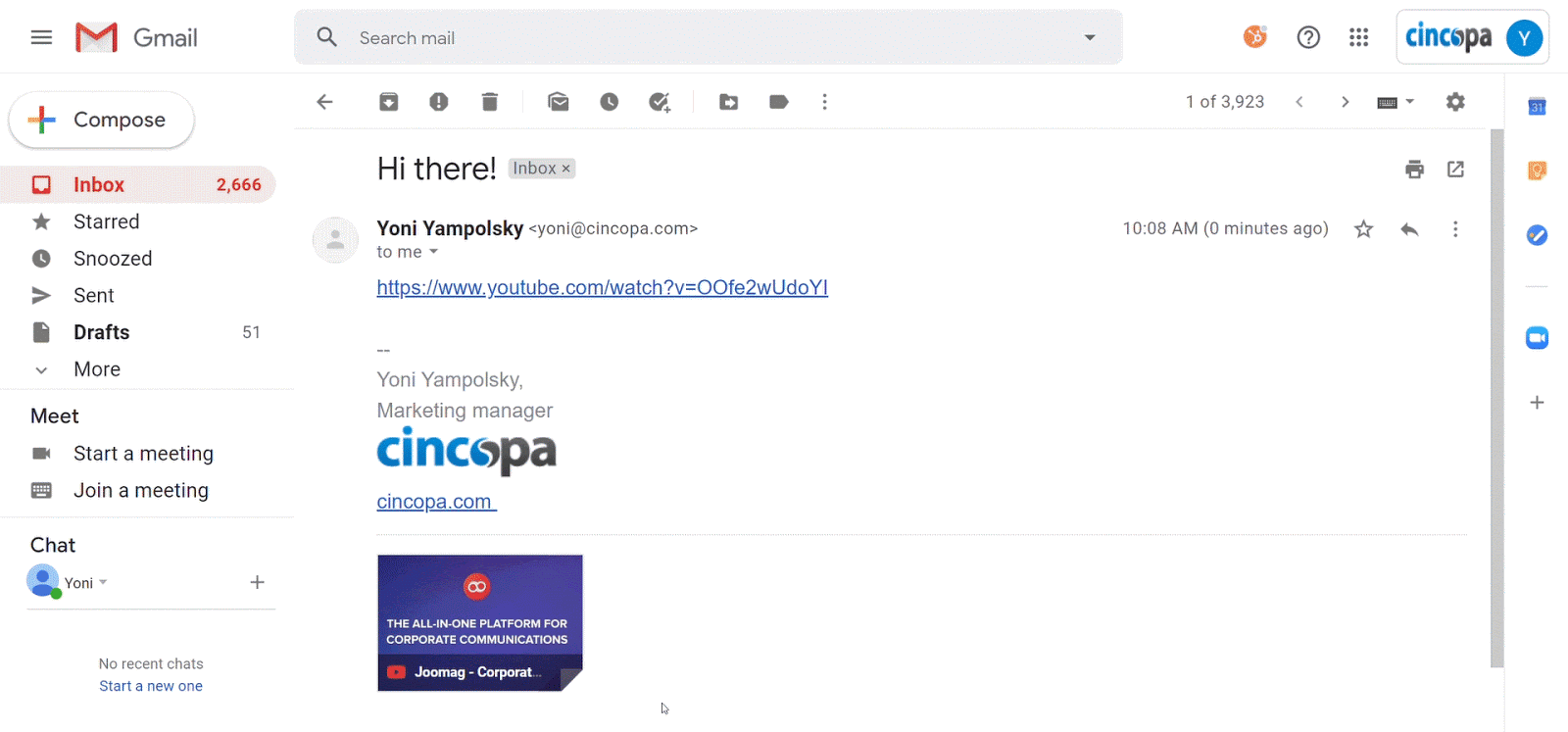 video in email marketing