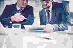 Business people working together in an office