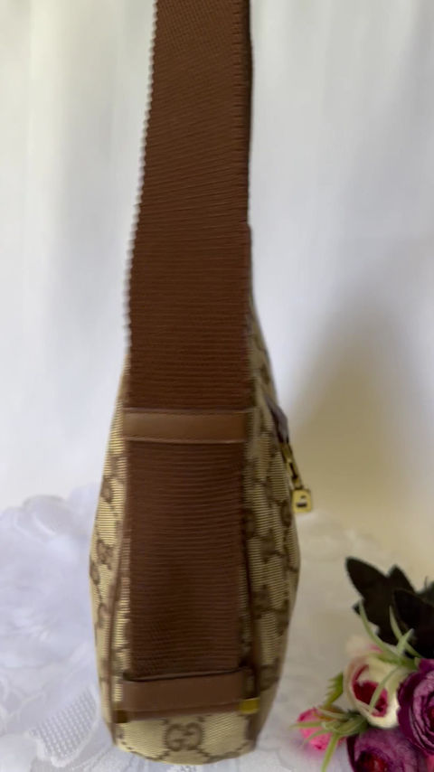 Thumbnail: Gucci monogram hobo bag