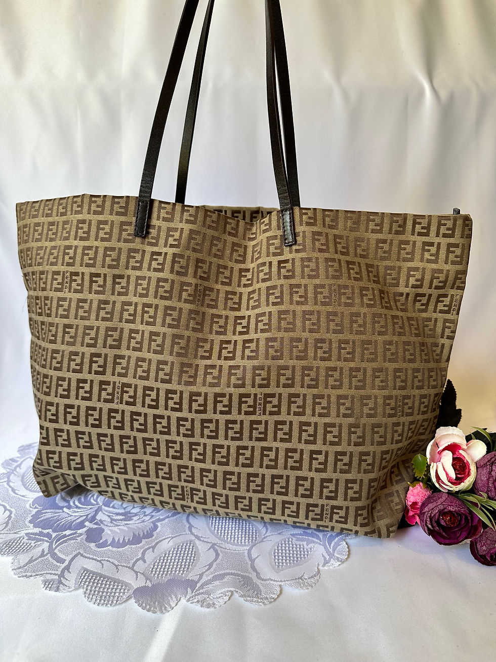 Thumbnail: Fendi zucchino roll bag
