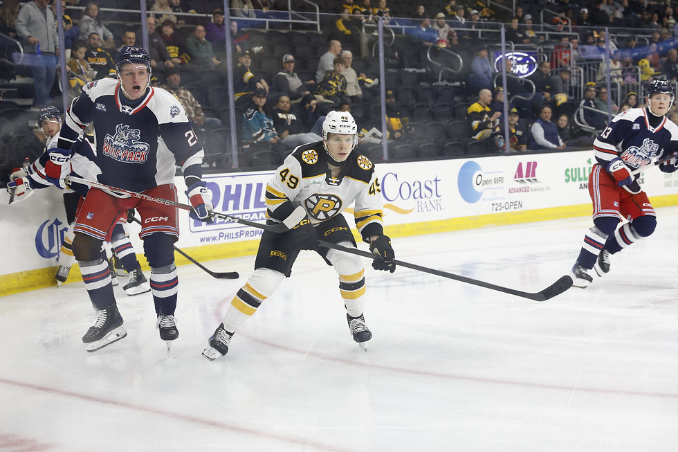P-BRUINS SHUTOUT BY WOLF PACK