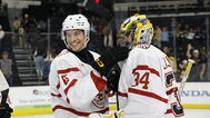 EYSSIMONT’S HAT TRICK, ZAJICEK’S GOALIE GOAL HELP P-BRUINS POWER PAST CHECKERS FOR FIRST WIN OF SEASON