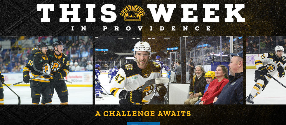THIS WEEK IN PROVIDENCE: A CHALLENGE AWAITS