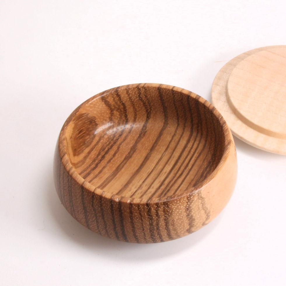 Zebrano & Sycamore Jewellery Box