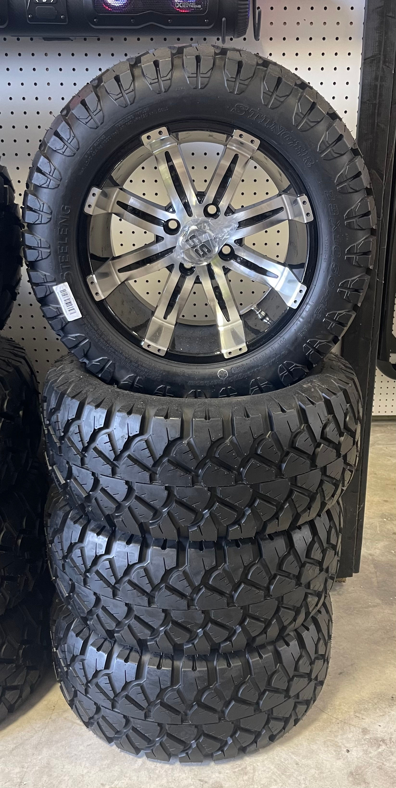 14" Tempest wheel and tire package