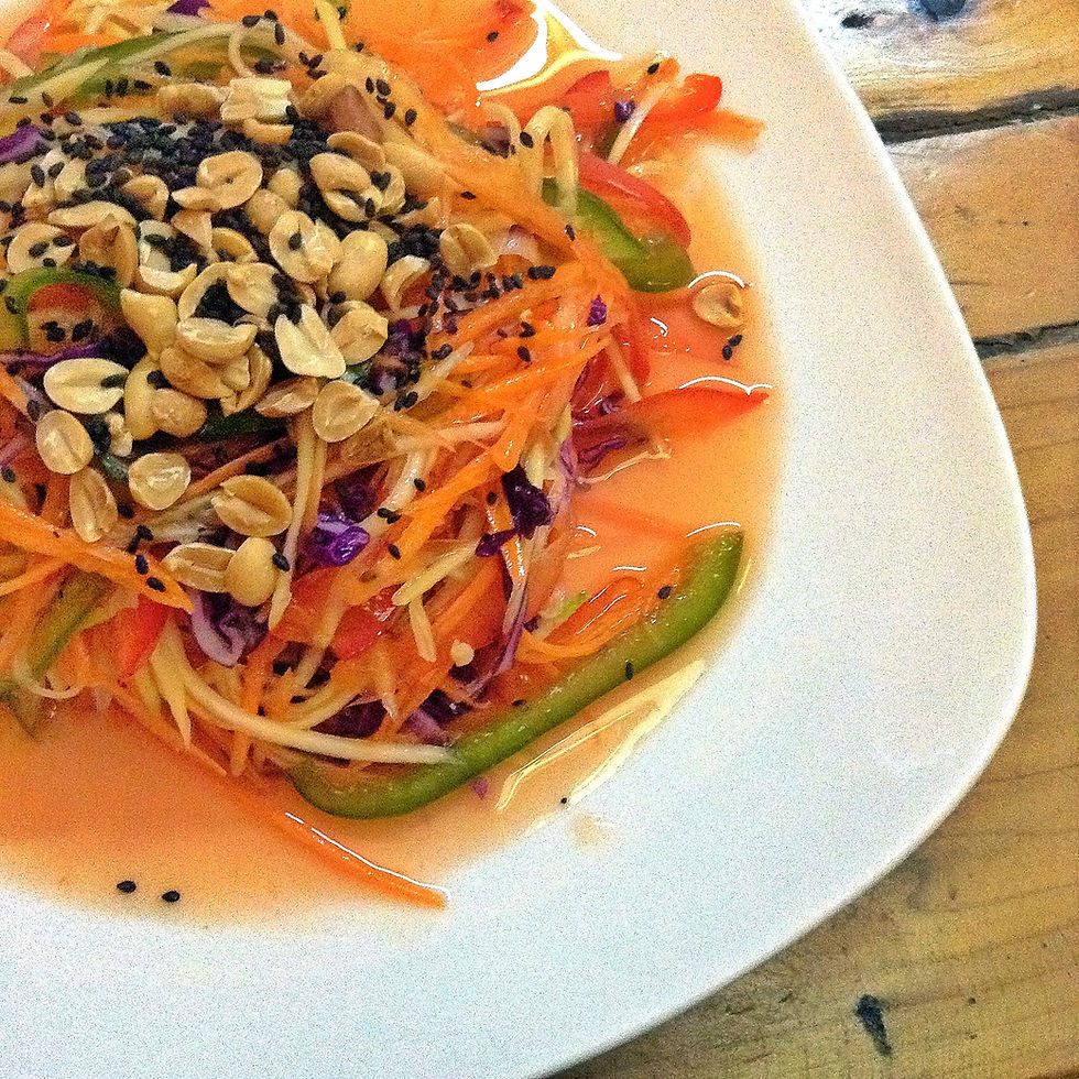 vegan papaya salad