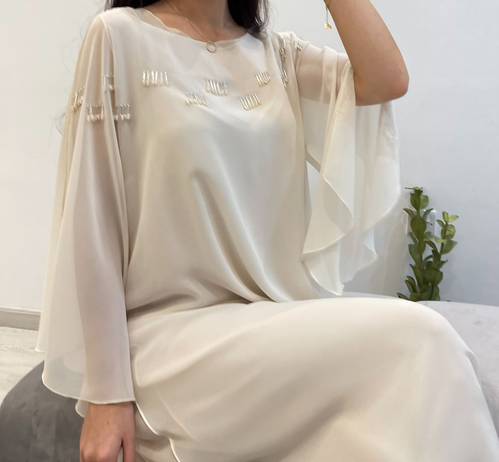 Thumbnail: 2 Pc Chiffon Handmade Embroidery